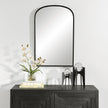 Modern Accents Slight Arch Top Metal Frame Mirror