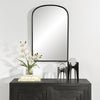 Modern Accents Slight Arch Top Metal Frame Mirror
