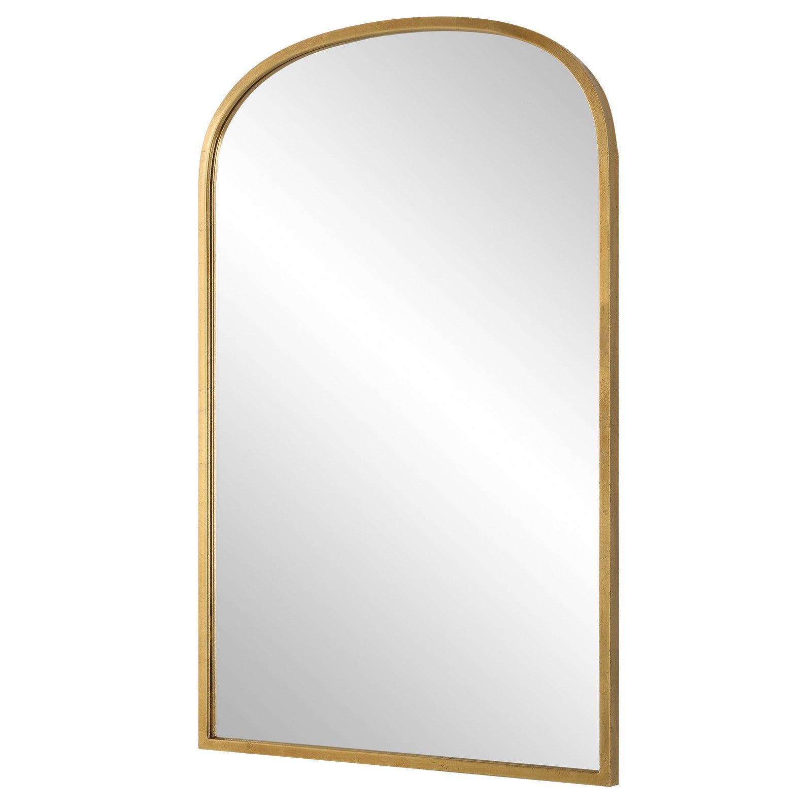 Modern Accents Slight Arch Top Metal Frame Mirror