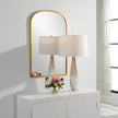 Modern Accents Slight Arch Top Metal Frame Mirror