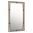 Modern Accents Rectangular Dual Metal Framed Mirror