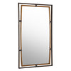 Modern Accents Rectangular Dual Metal Framed Mirror