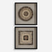 Uttermost Intertwine Knit Paper Shadow Box - Set of 2