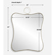 Uttermost Talia Brass Vanity Mirror