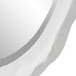Modern Accents Round Frame Organic Edges Mirror
