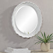Modern Accents Round Frame Organic Edges Mirror