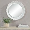 Modern Accents Round Frame Organic Edges Mirror