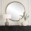 Uttermost Sutton Aged Gold Round Mirror