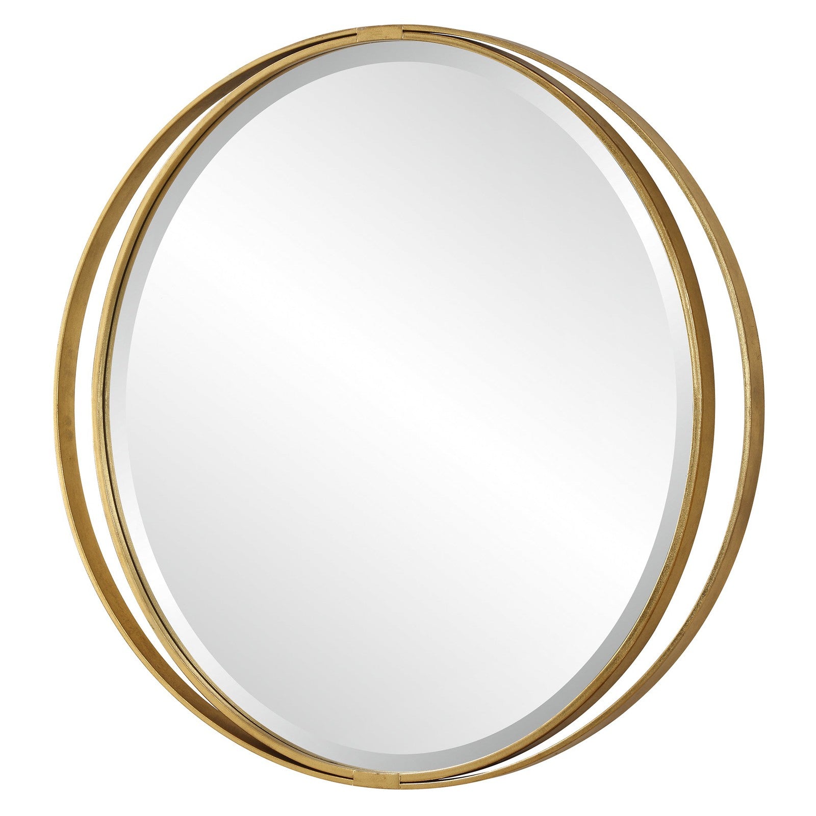 Uttermost Rhodes Gold Round Mirror