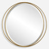 Uttermost Rhodes Gold Round Mirror