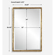 Uttermost Sutton Gold Vanity Mirror