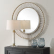 Uttermost Denali Textured Glass Round Mirror