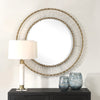 Uttermost Denali Textured Glass Round Mirror