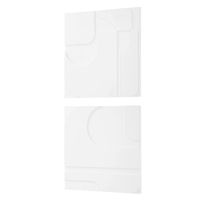 Uttermost Contours White Wall Decor - Set of 2