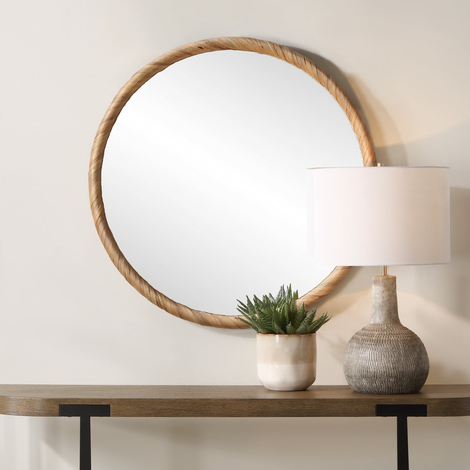 Modern Accents Round Mirror