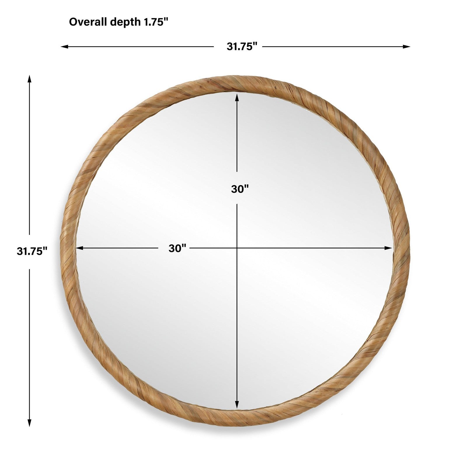 Modern Accents Round Mirror