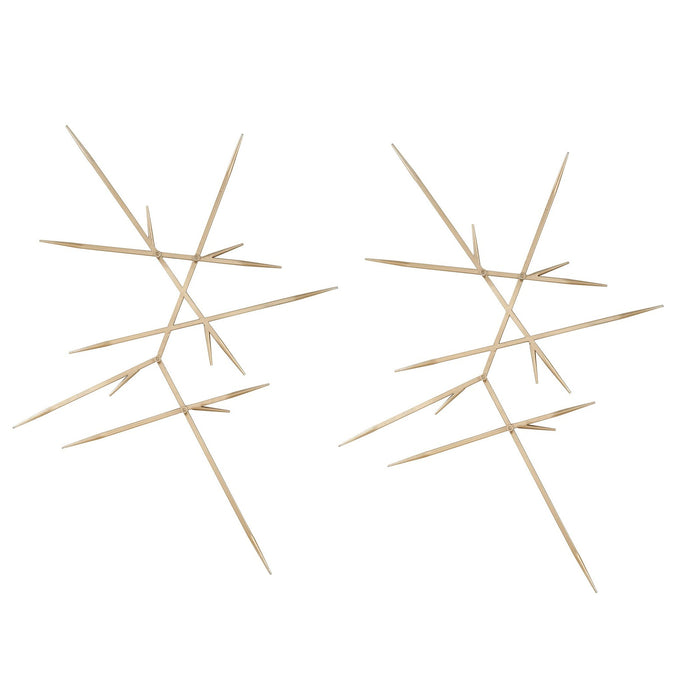 Uttermost Fireworks Silver Wall Decor - Set of 2