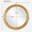 Uttermost Celeste Gold Round Mirror
