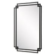 Modern Accents Overlapping Metal Frame Mirror