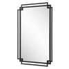 Modern Accents Overlapping Metal Frame Mirror
