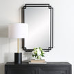 Modern Accents Overlapping Metal Frame Mirror