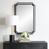 Modern Accents Overlapping Metal Frame Mirror