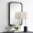 Modern Accents Overlapping Metal Frame Mirror