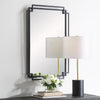 Modern Accents Overlapping Metal Frame Mirror