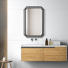 Modern Accents Overlapping Metal Frame Mirror