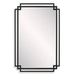 Modern Accents Overlapping Metal Frame Mirror