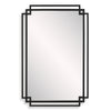 Modern Accents Overlapping Metal Frame Mirror