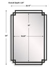 Modern Accents Overlapping Metal Frame Mirror