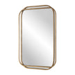 Modern Accents Overlapping Metal Frames With Radius Corners Mirror