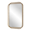 Modern Accents Overlapping Metal Frames With Radius Corners Mirror