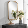 Modern Accents Overlapping Metal Frames With Radius Corners Mirror