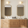 Modern Accents Overlapping Metal Frames With Radius Corners Mirror