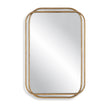 Modern Accents Overlapping Metal Frames With Radius Corners Mirror