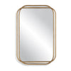Modern Accents Overlapping Metal Frames With Radius Corners Mirror