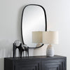 Modern Accents Radius Corner Metal Frame Mirror