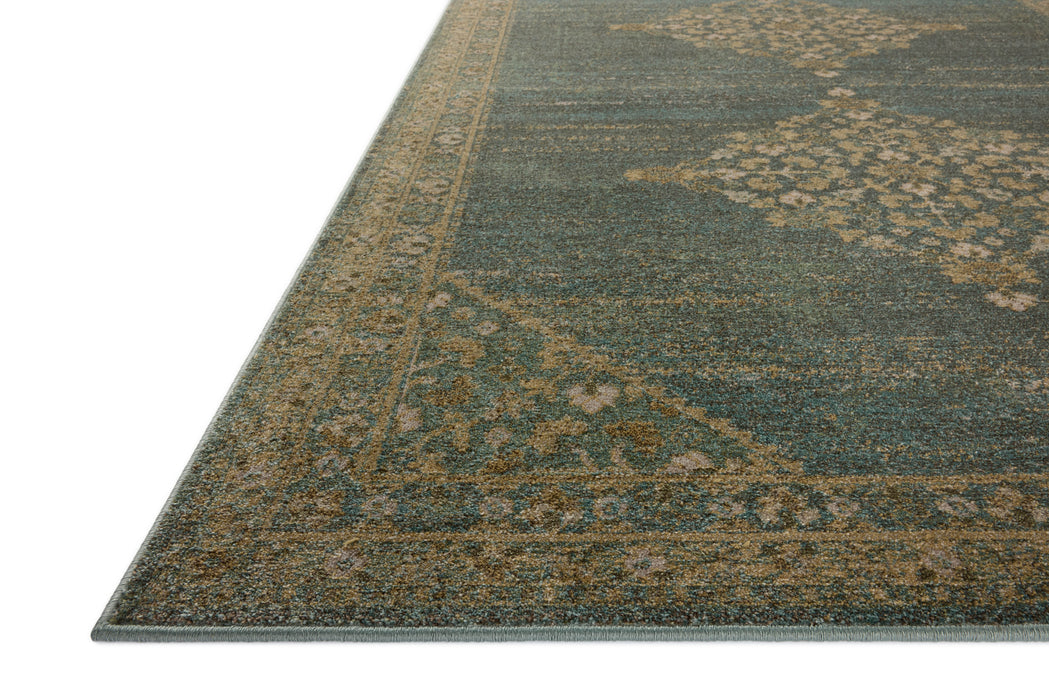 Magnolia Home Mona MOA-04 Rug Aqua / Wheat