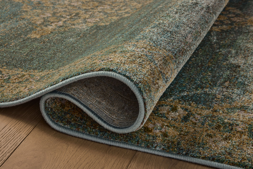 Magnolia Home Mona MOA-04 Rug Aqua / Wheat