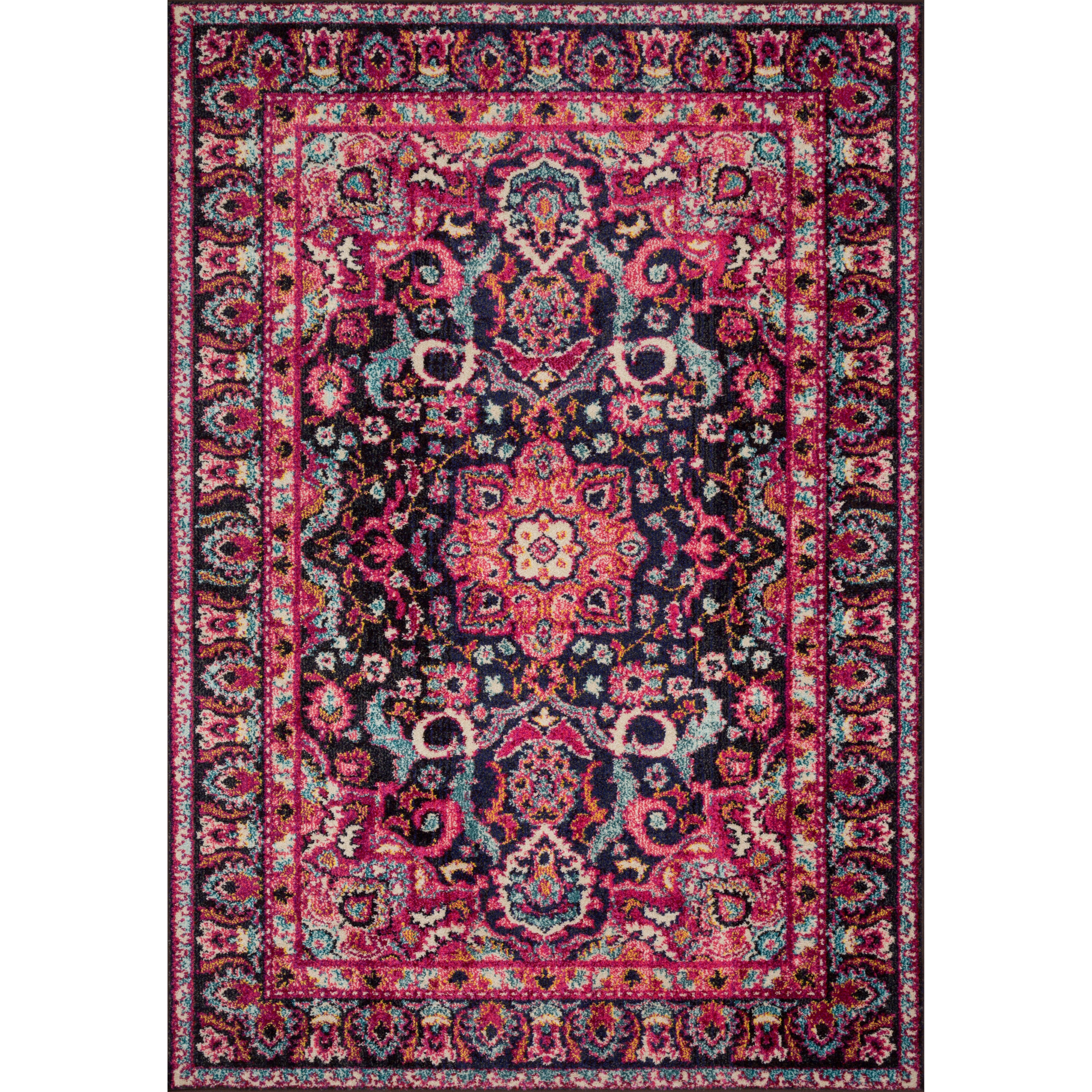 Loloi II Nadia NN-06 Midnight / Pink Rug