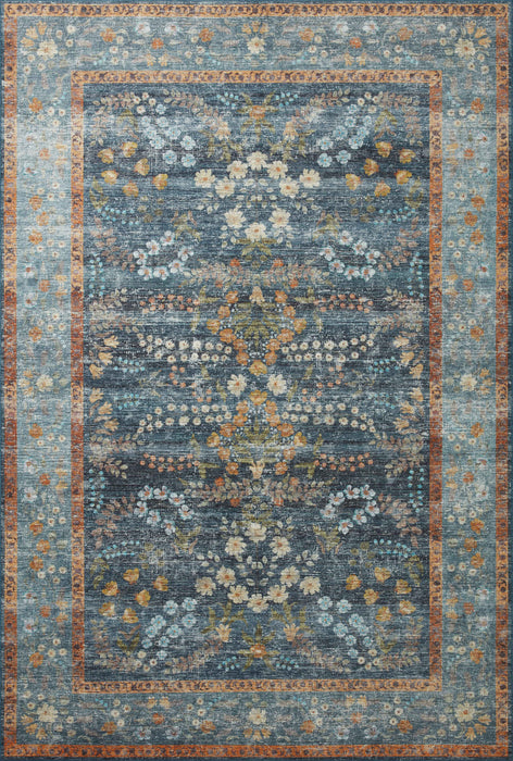 Rifle Paper Palais PAL-04 Rug Navy