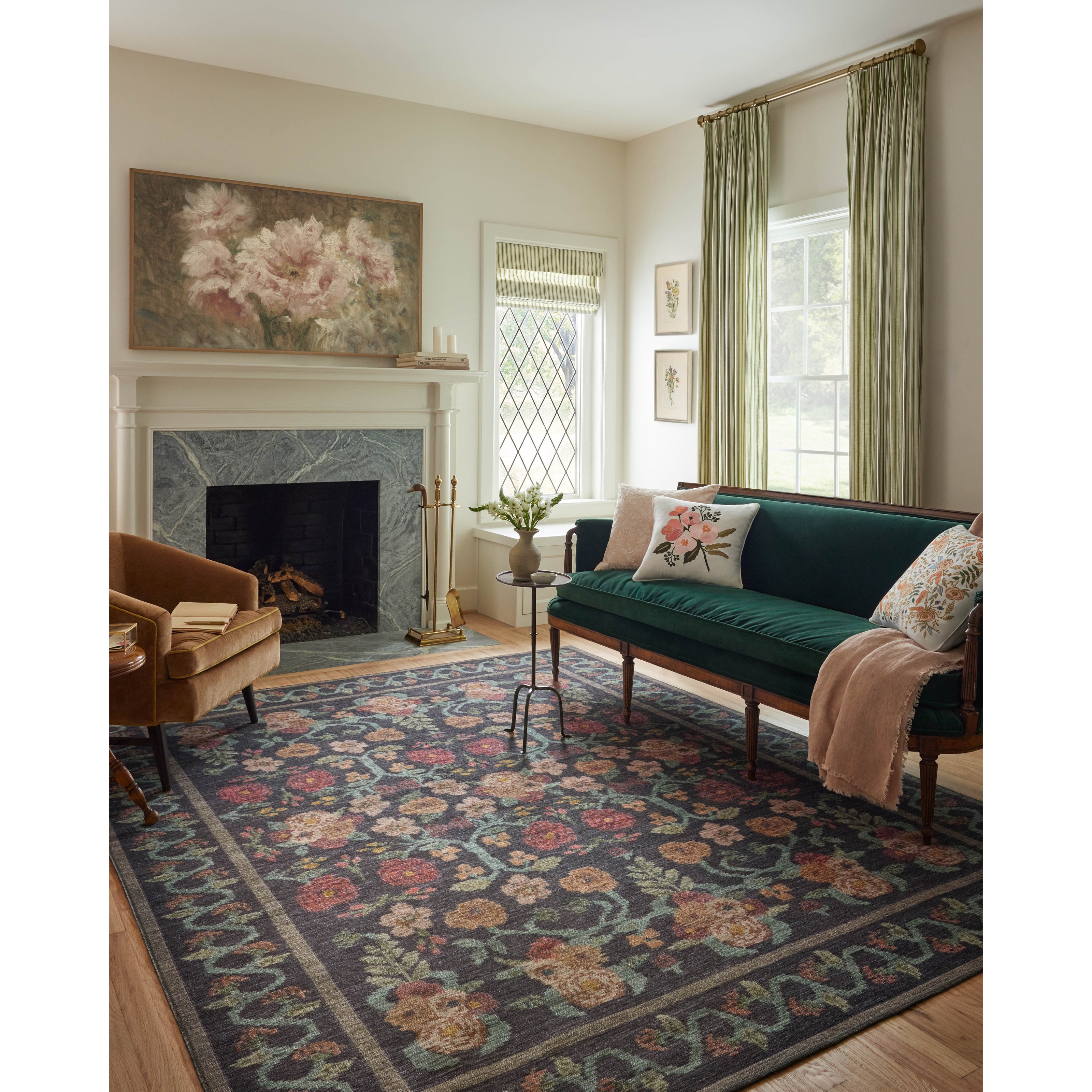 Rifle Paper Rosa RSA-01 Rug Black