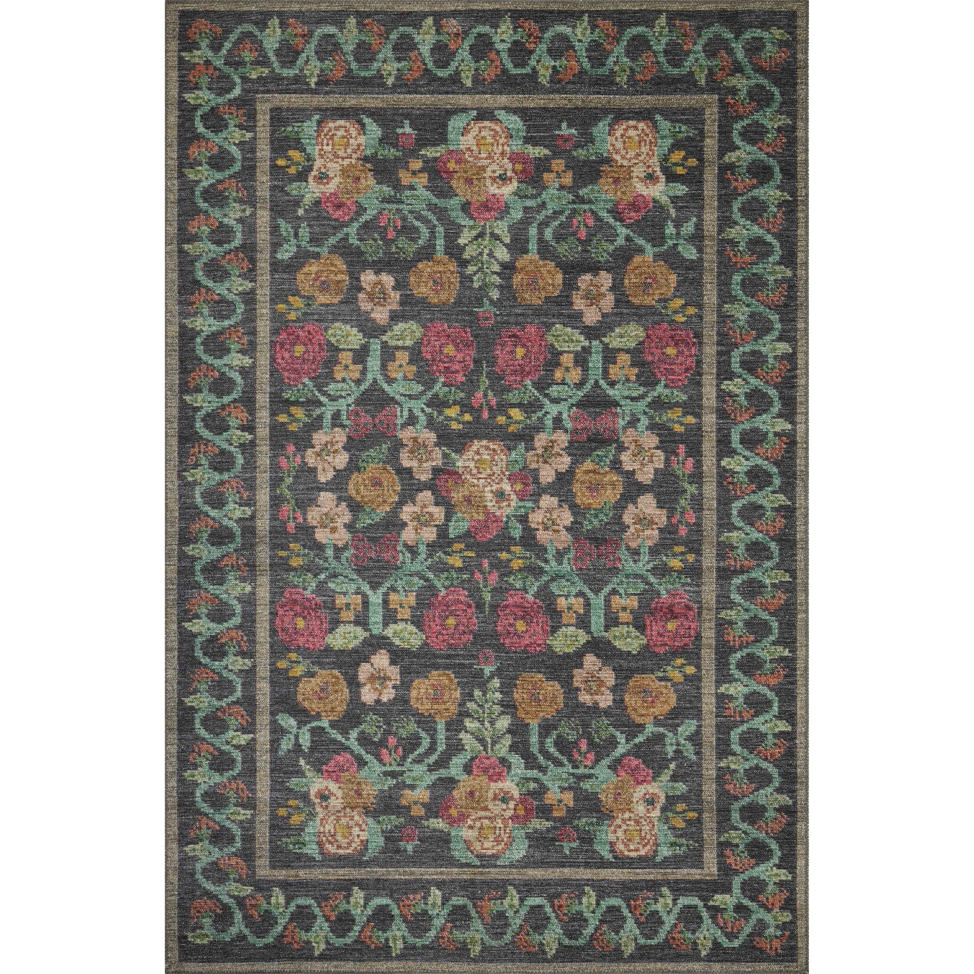 Rifle Paper Rosa RSA-01 Rug Black