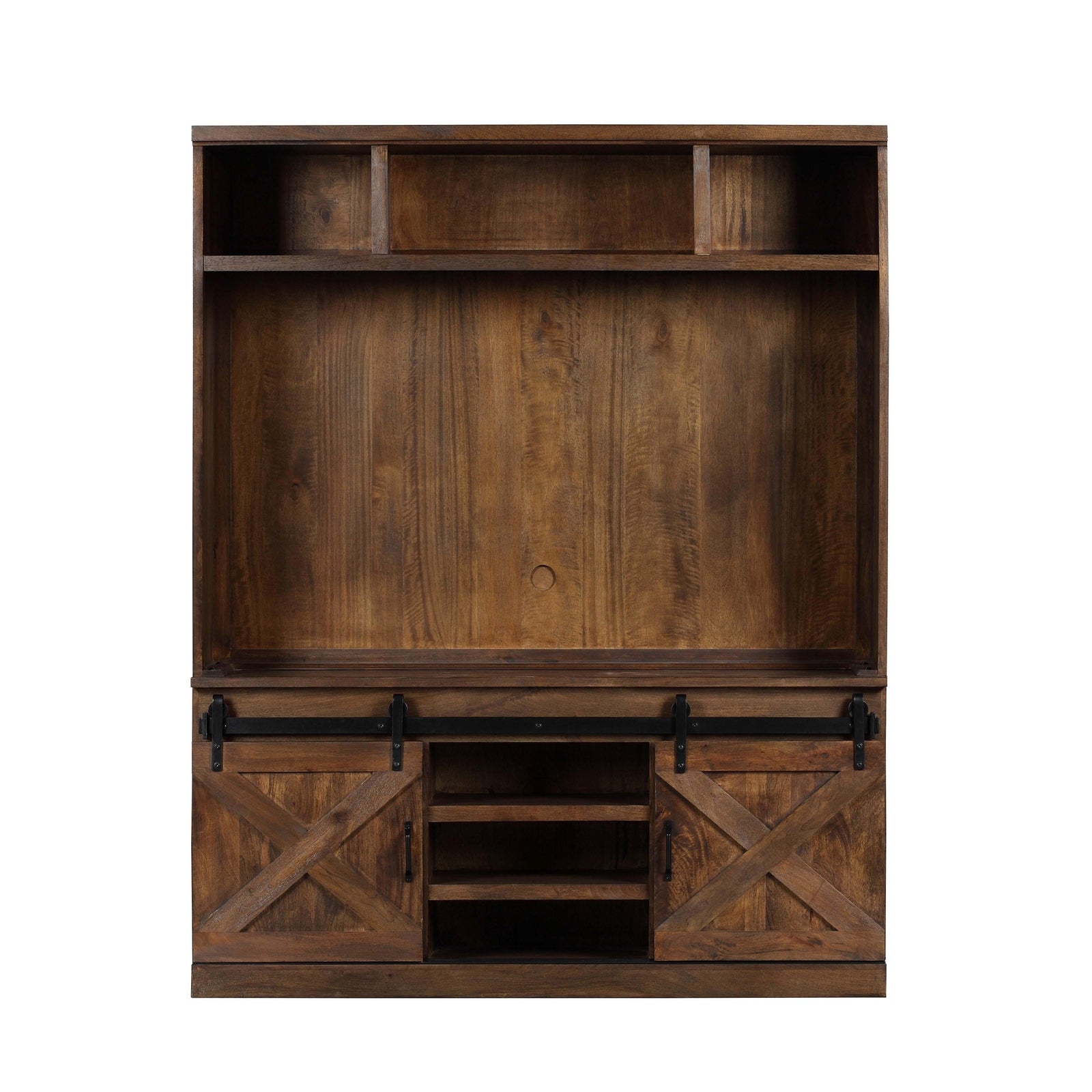 TOV Furniture Dawson Rustic Brown Entertainment Center