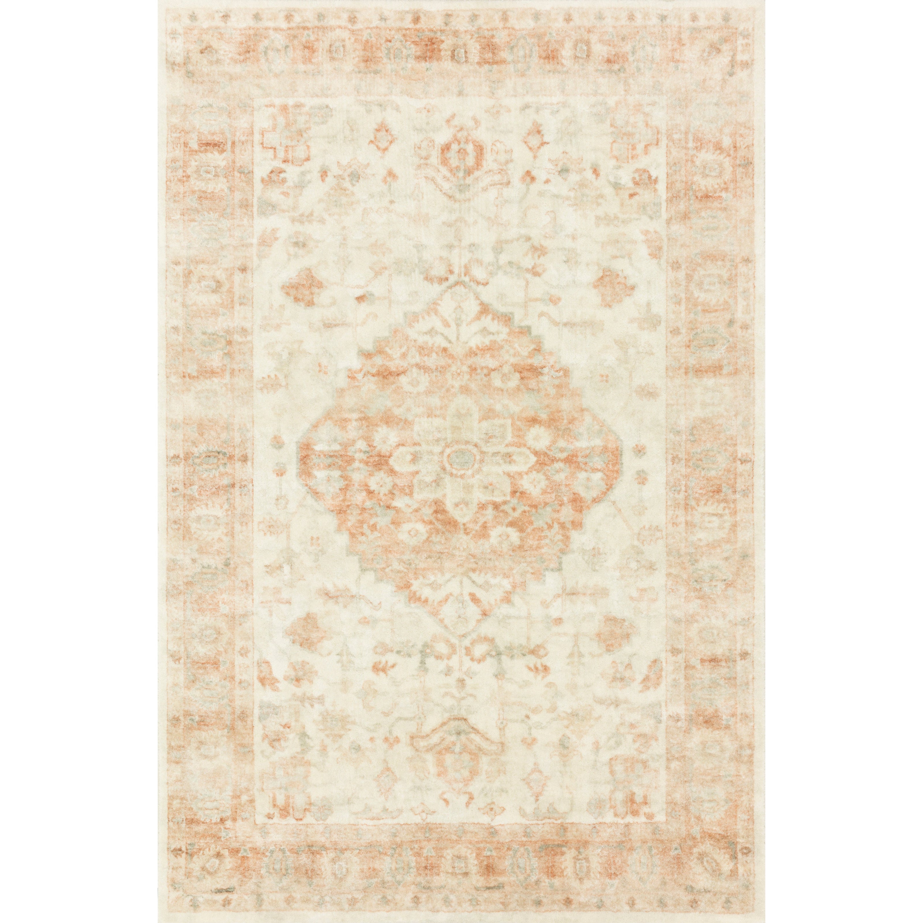 Loloi II Rosette ROS-03 Ivory / Terracotta Rug