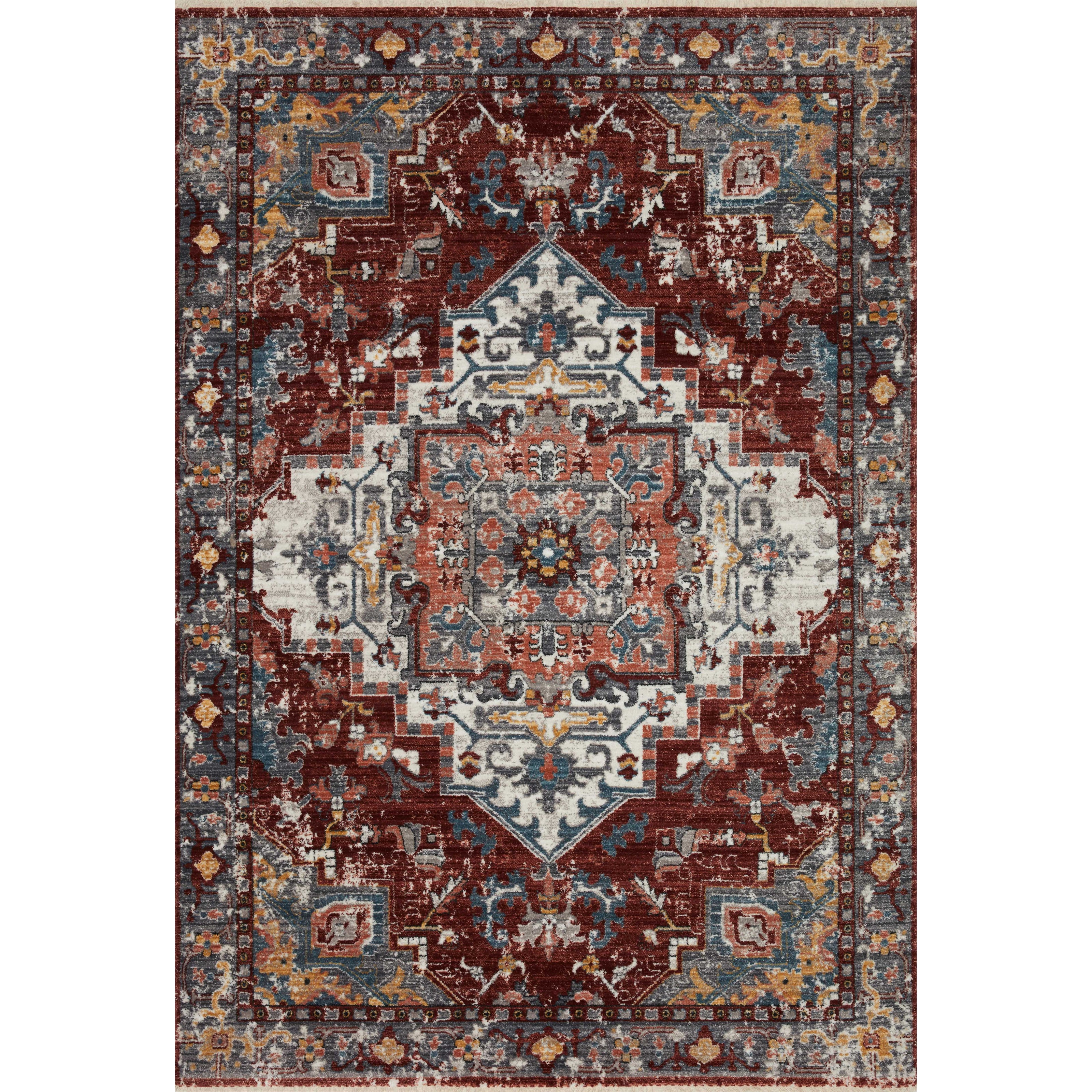 Loloi II Samra SAM-10 Brick / Grey Rug