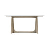 Theodore Alexander Repose Wooden Console Table Marble Top