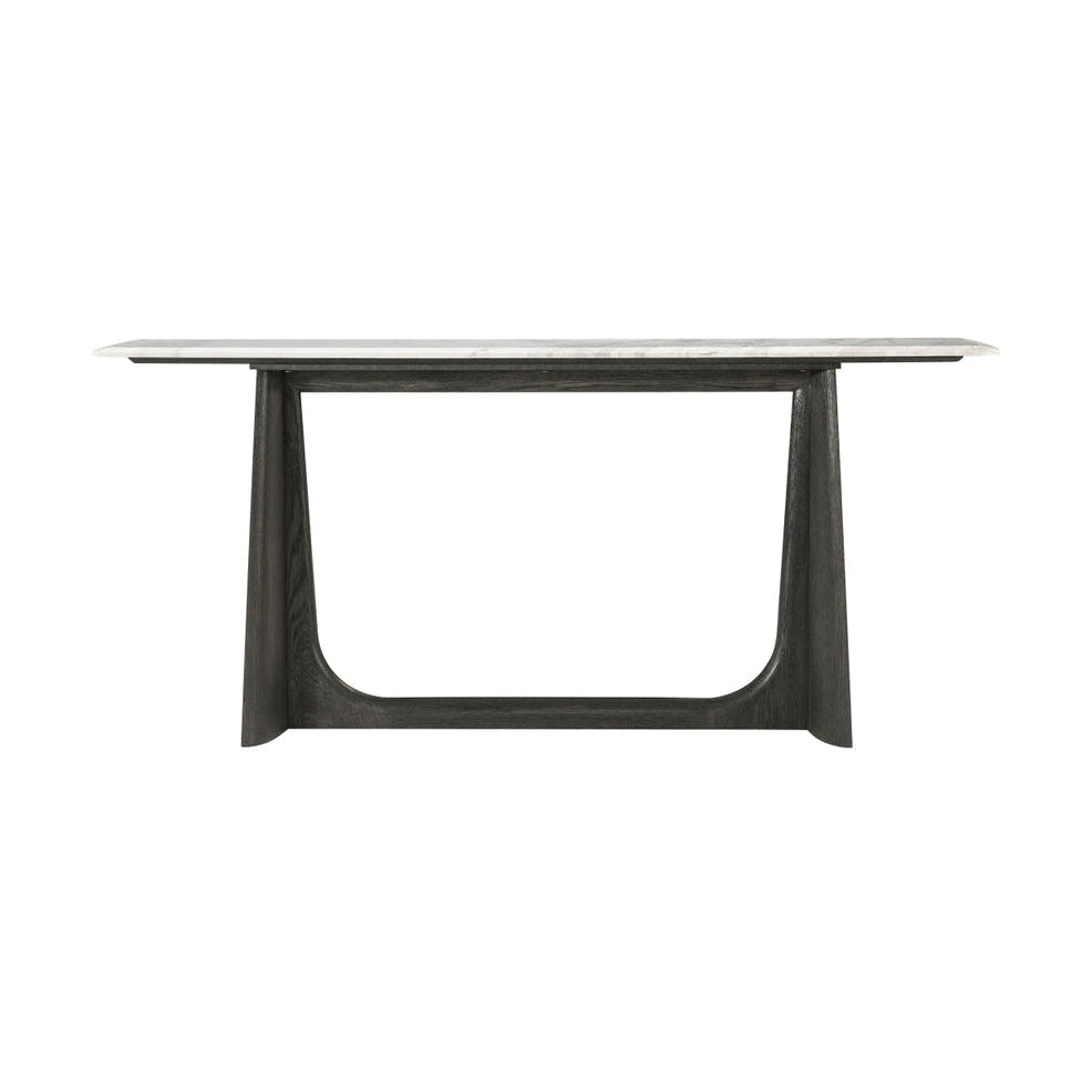 Theodore Alexander Repose Wooden Console Table Marble Top